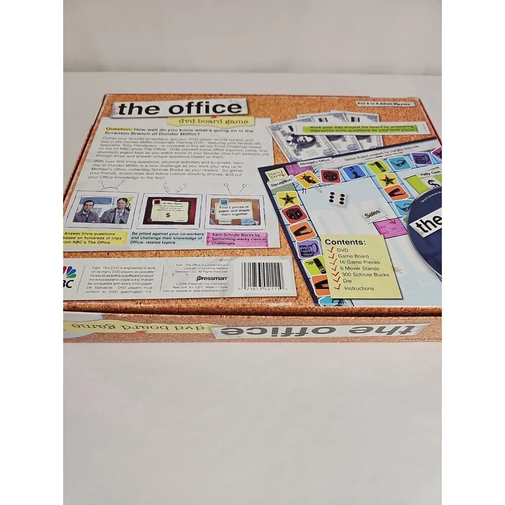 The Office DVD Board Game NBC Dunder Mifflin Complete 2-6 Players Adult